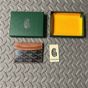 Black/Brown Goyard Wallet Cardholer